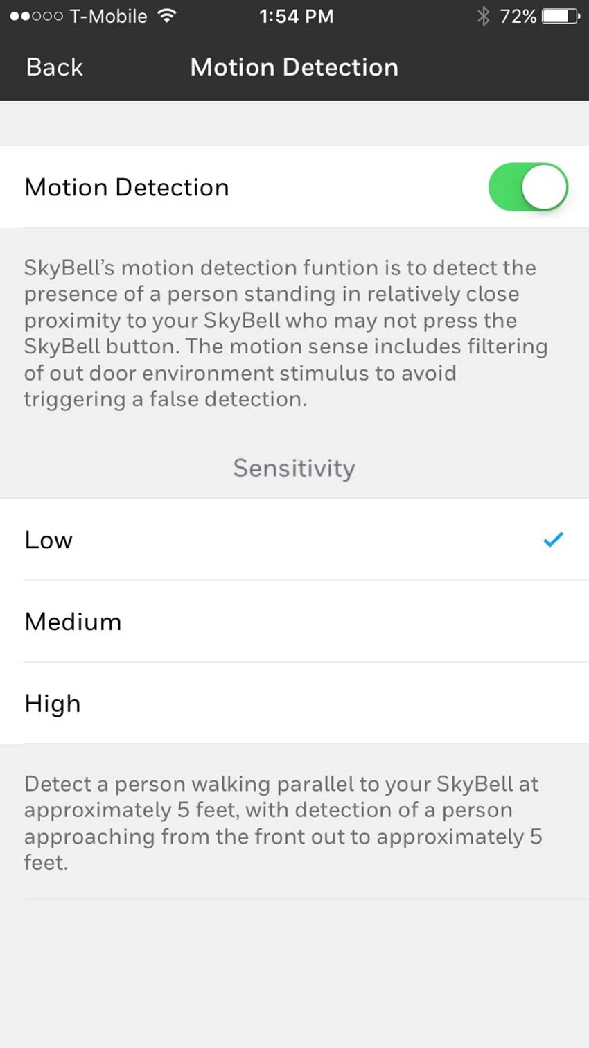 skybell not recording video